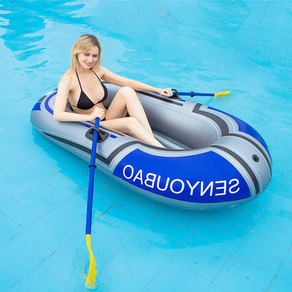 Single Inflatable Kayak PVC Hovercraft Fishing Boat