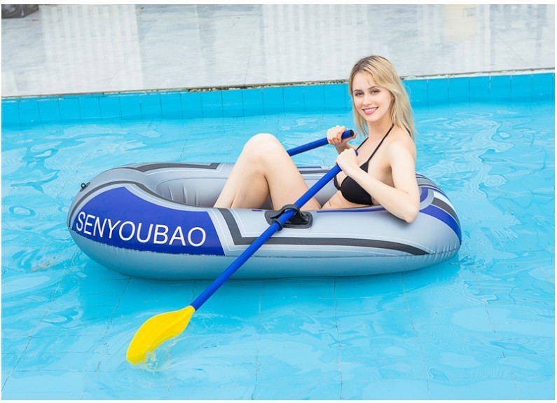 Single Inflatable Kayak PVC Hovercraft Fishing Boat