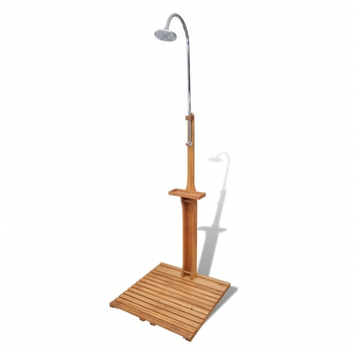 Garden Shower White Wood