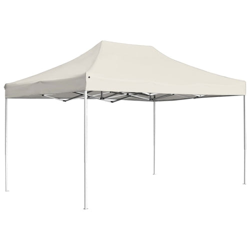 Professional Folding Party Tent Aluminium 236.2"x118.1" Cream