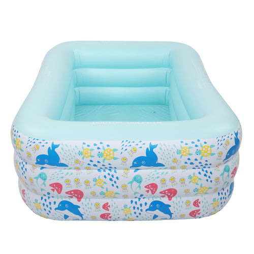 210*140*60cm Indoor & Outdoor Inflatable Swim Pool for Kids