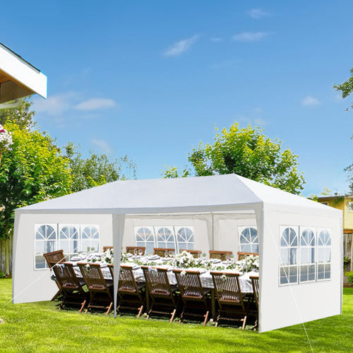 10'X20' Outdoor Party Tent with 4 Removable Sidewalls; Waterproof